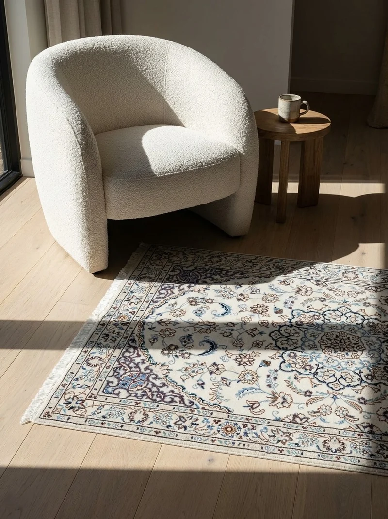 Nain 9La · Handgeknüpft – Beige, 153x100 cm