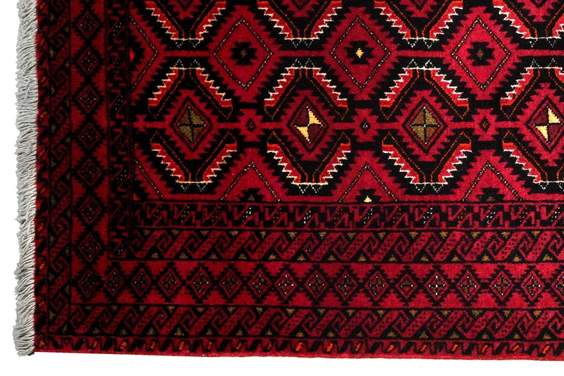 Belutch · Handgeknüpft – Schwarz, 205x108 cm