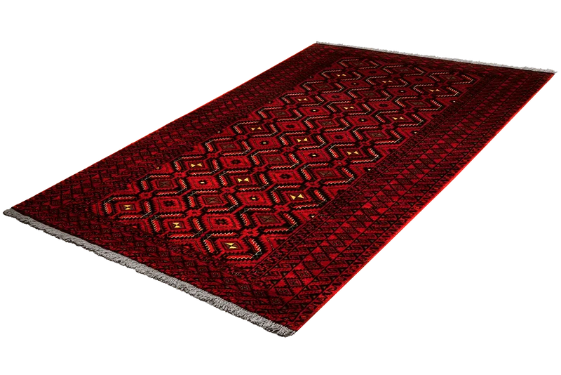 Belutch · Handgeknüpft – Schwarz, 205x108 cm