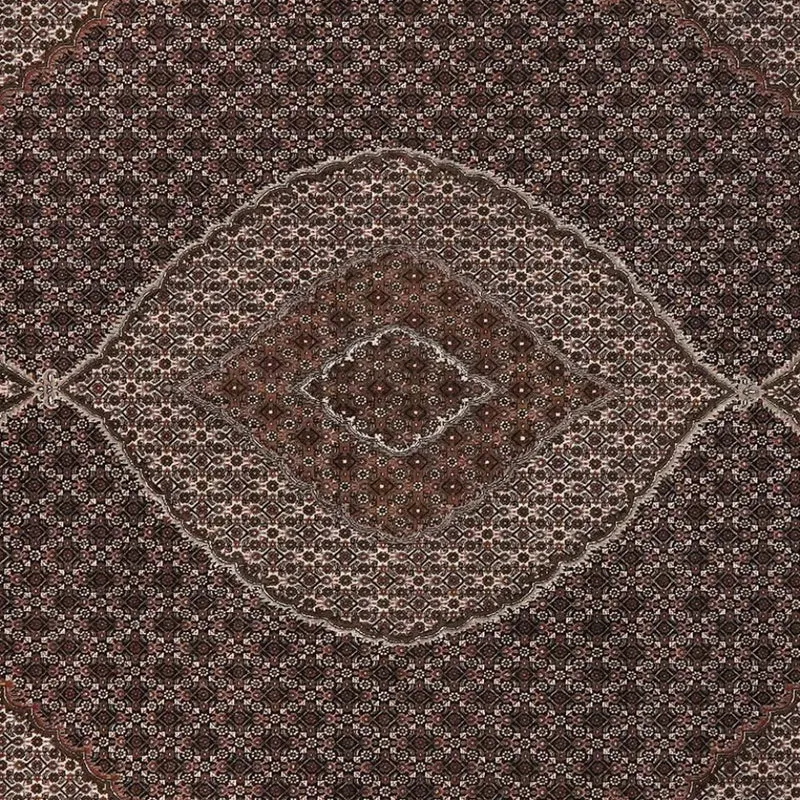 Tabriz 40 Raj · Handgeknüpft – Schwarz, 345x249 cm