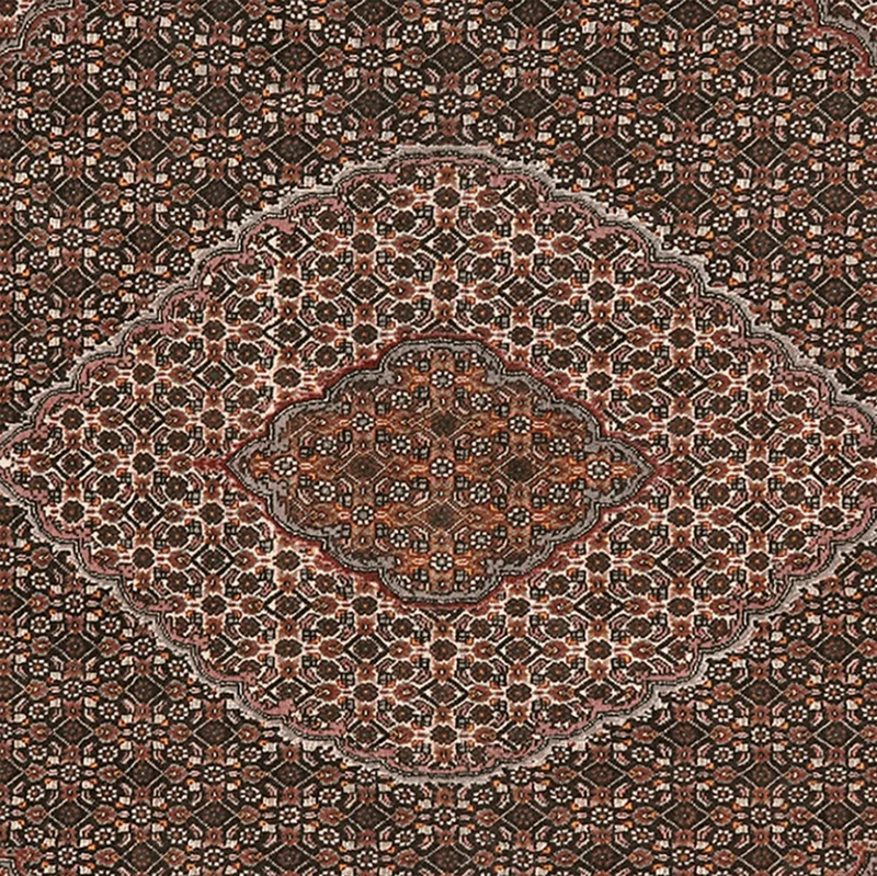 Tabriz 40 Raj · Handgeknüpft – Braun, 244x198 cm