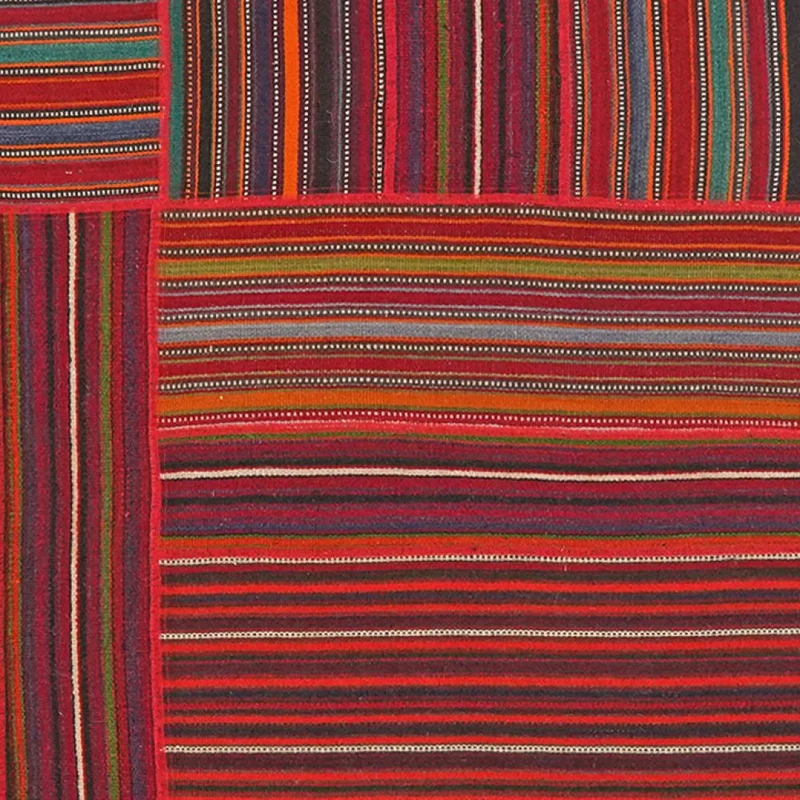 Kelim Tekkeh · Handgewebt – Bunt, 214x143 cm