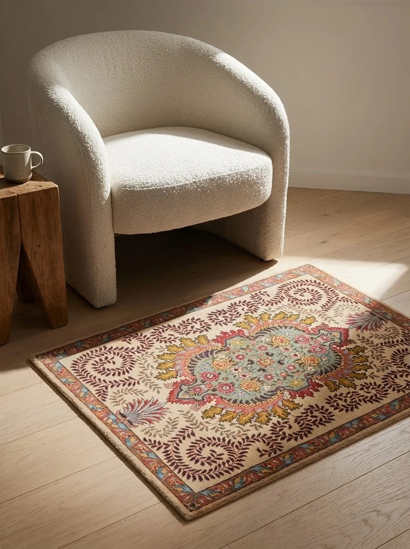 Tabriz Old · Handgeknüpft – Beige, 80x61 cm