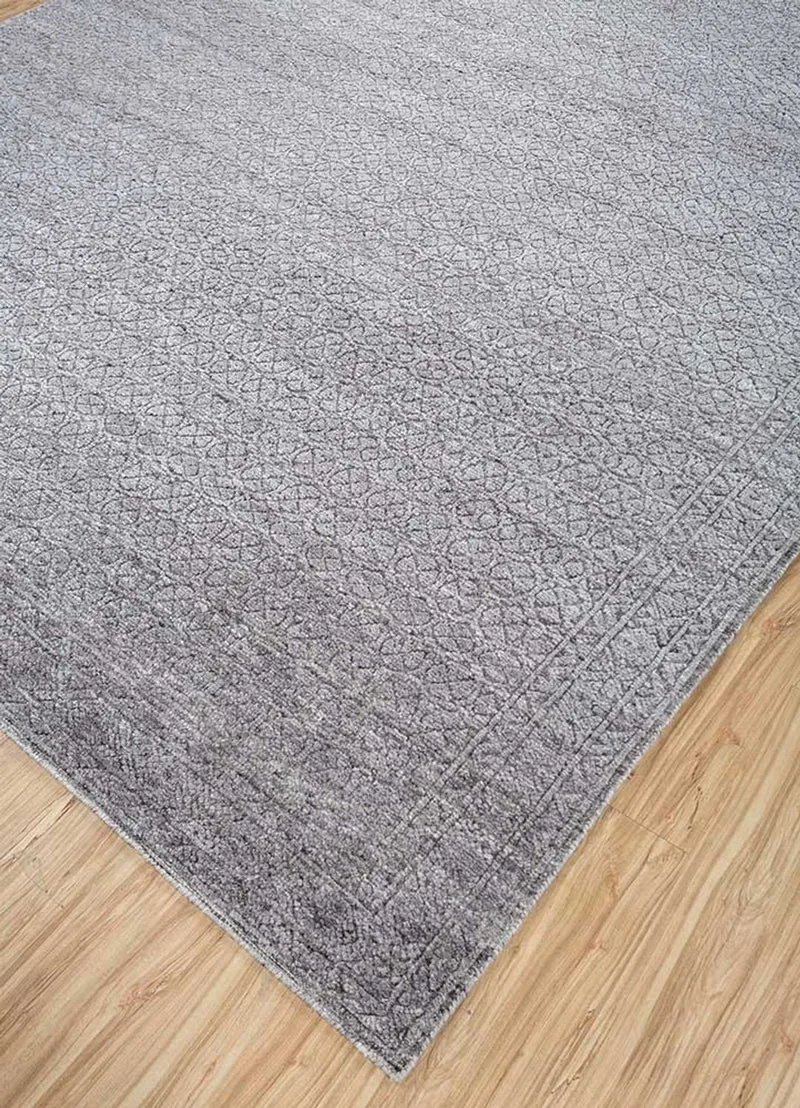 Wollteppich - 240 x 300 cm - grau