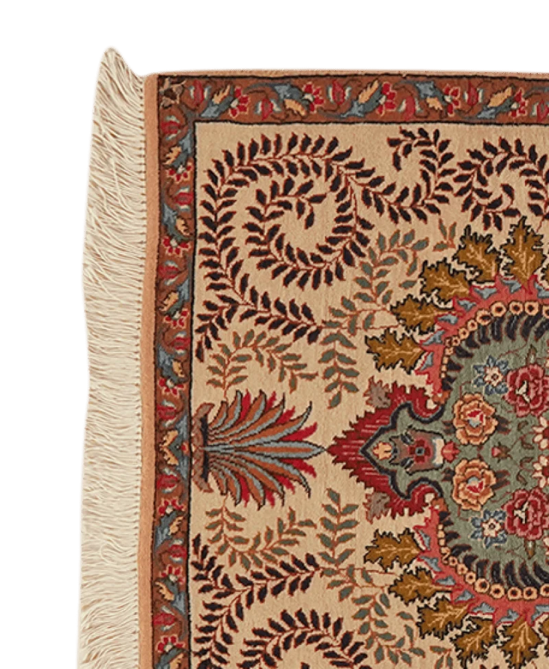 Tabriz Old · Handgeknüpft – Beige, 81x64 cm
