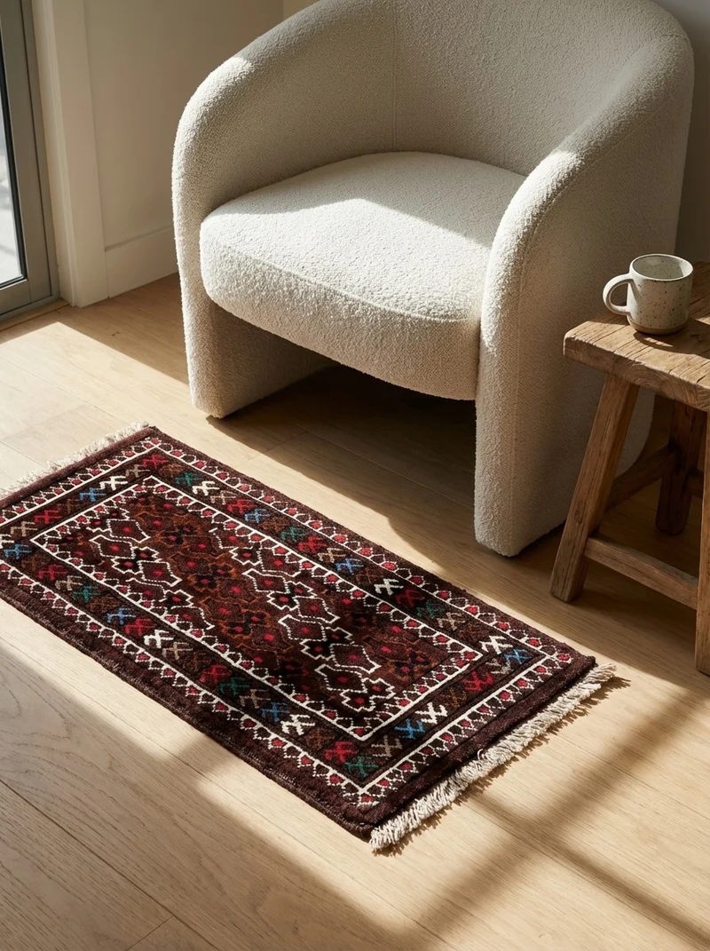 Turkman · Handgeknüpft – Bunt, 30x66 cm
