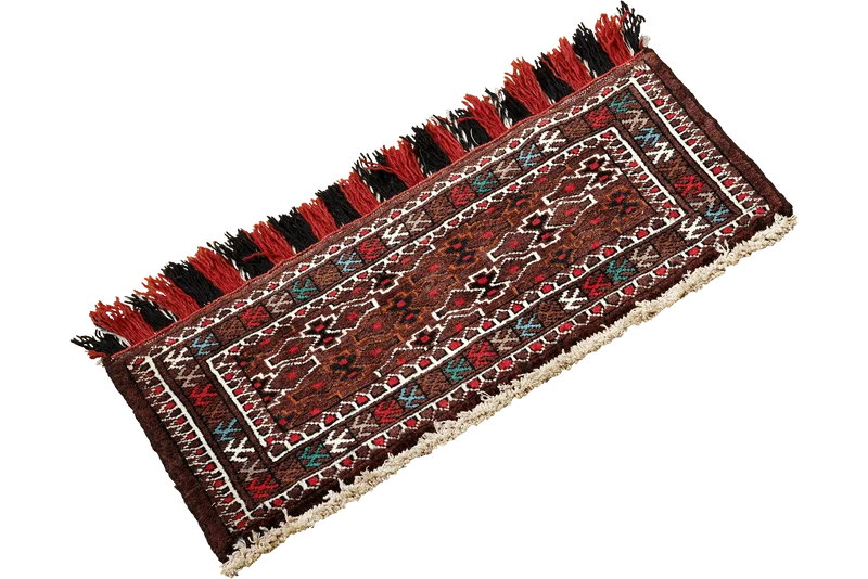 Turkman · Handgeknüpft – Bunt, 30x66 cm