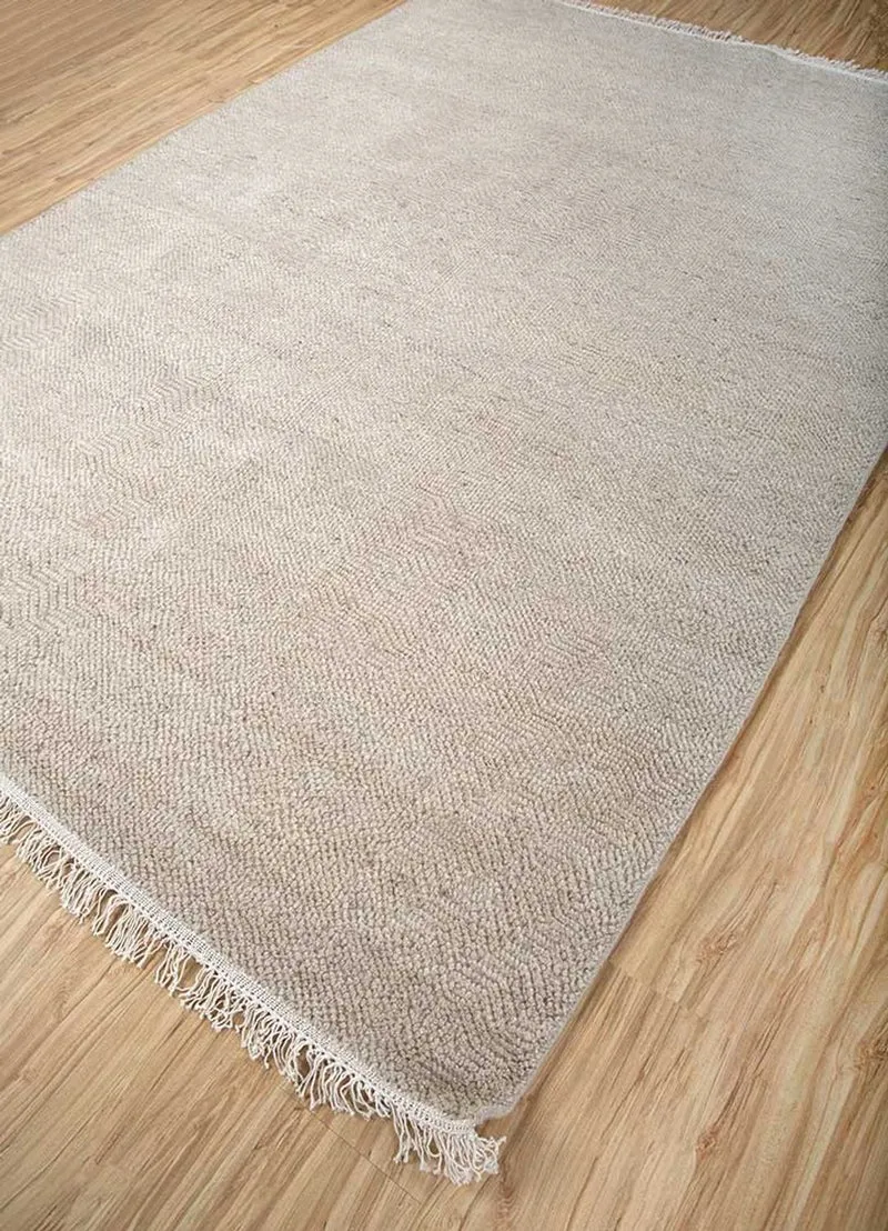 Wollteppich - 180 x 270 cm - creme