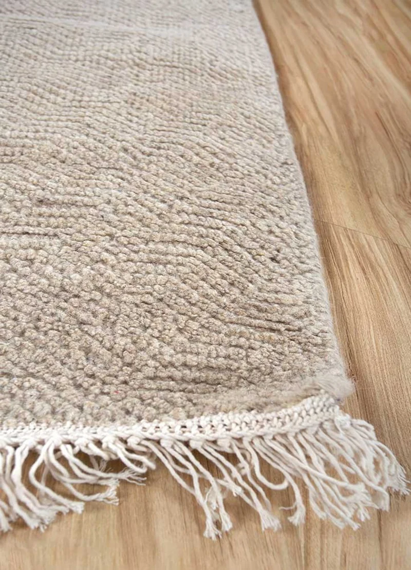 Wollteppich - 180 x 270 cm - creme