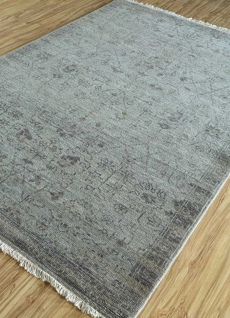 Wollteppich - 240 x 300 cm - lichtblau