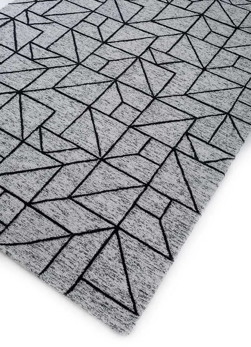Wollteppich - 240 x 330 cm - grau