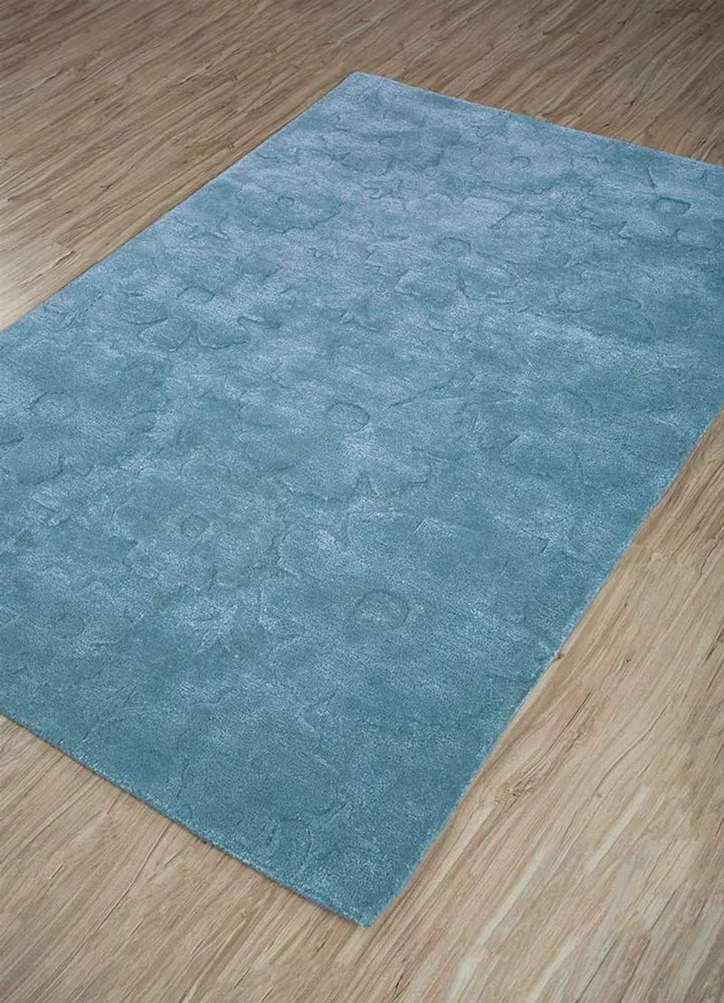 Wollteppich - 180 x 270 cm - türkis