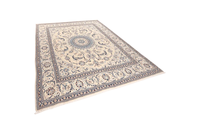 Nain 12La · Handgeknüpft – Beige, 299x239 cm
