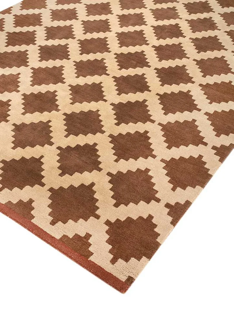 Wollteppich - 210 x 270 cm - braun