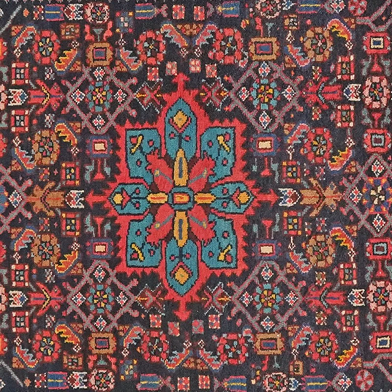 Indjelass · Handgeknüpft – Blau, 200x135 cm
