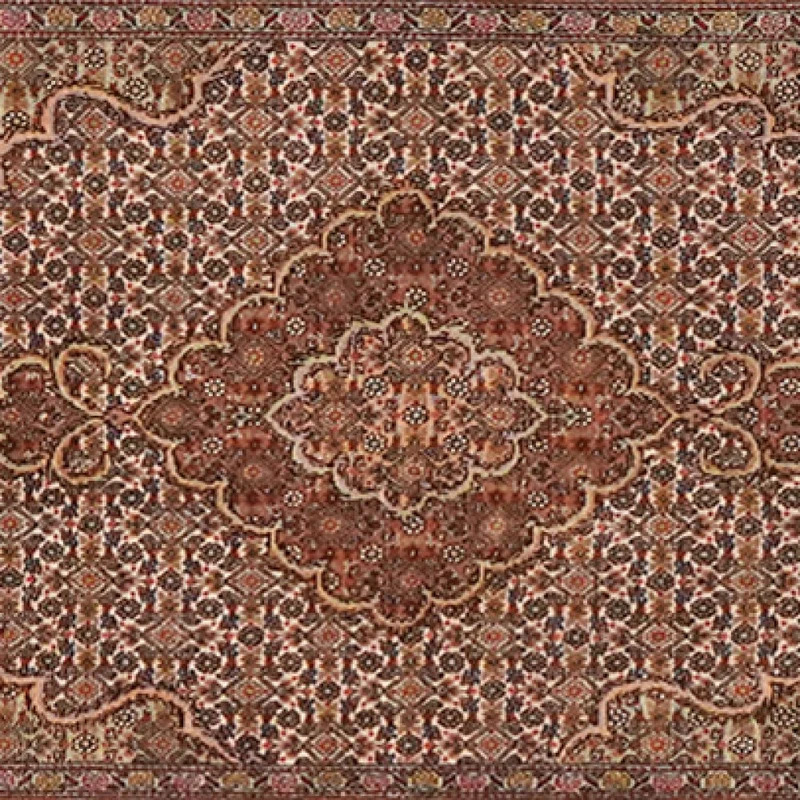 Tabriz 50 Raj · Handgeknüpft – Braun, 321x82 cm
