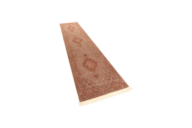 Tabriz 50 Raj · Handgeknüpft – Braun, 321x82 cm