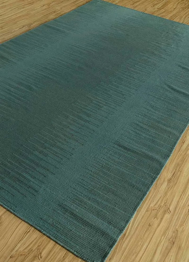 Wollteppich - 150 x 240 cm - dunkelgrün