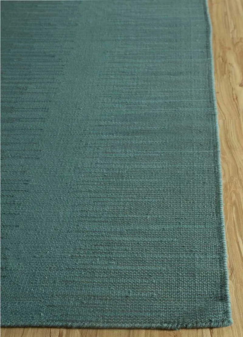 Wollteppich - 150 x 240 cm - dunkelgrün