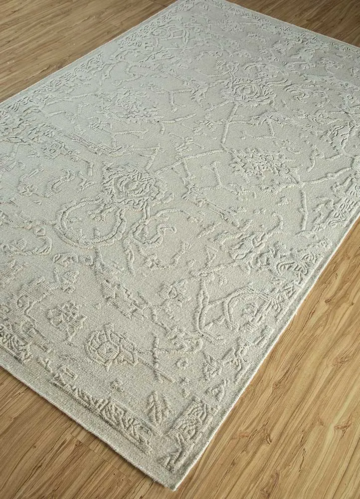 Wollteppich - 200 x 300 cm - creme