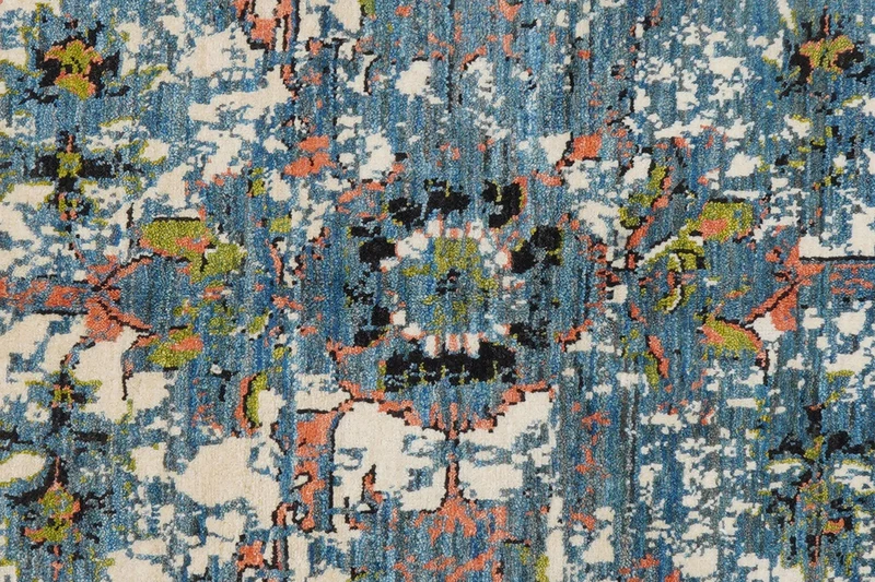 Rizbaf · Handgeknüpft – Blau, 205x155 cm