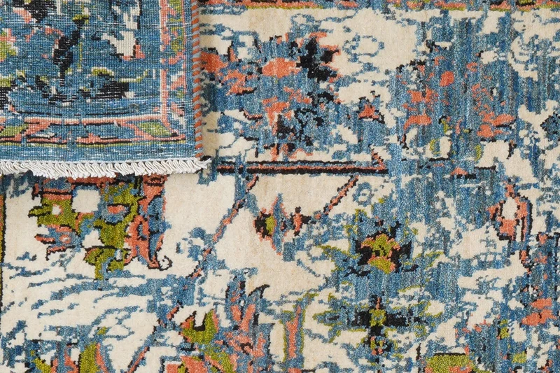 Rizbaf · Handgeknüpft – Blau, 205x155 cm