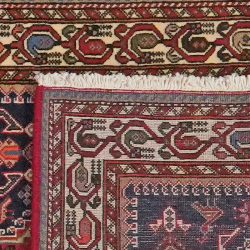 Nasrabad · Handgeknüpft – Blau, 395x81 cm