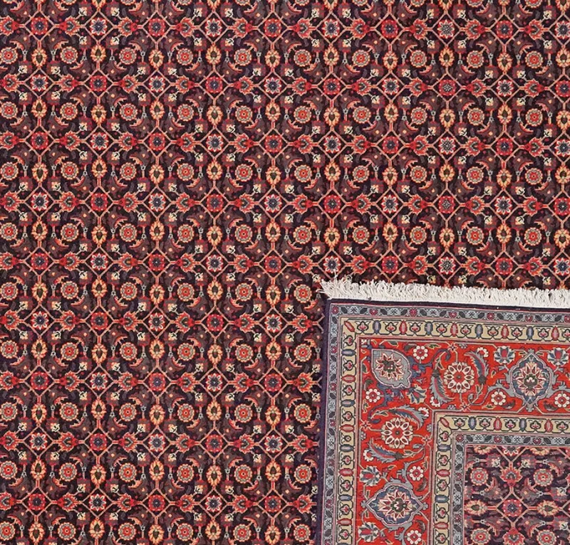 Tabriz 50 Raj · Handgeknüpft – Schwarz, 309x202 cm