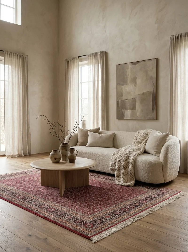 Tabriz Old · Handgeknüpft – Rot, 202x142 cm