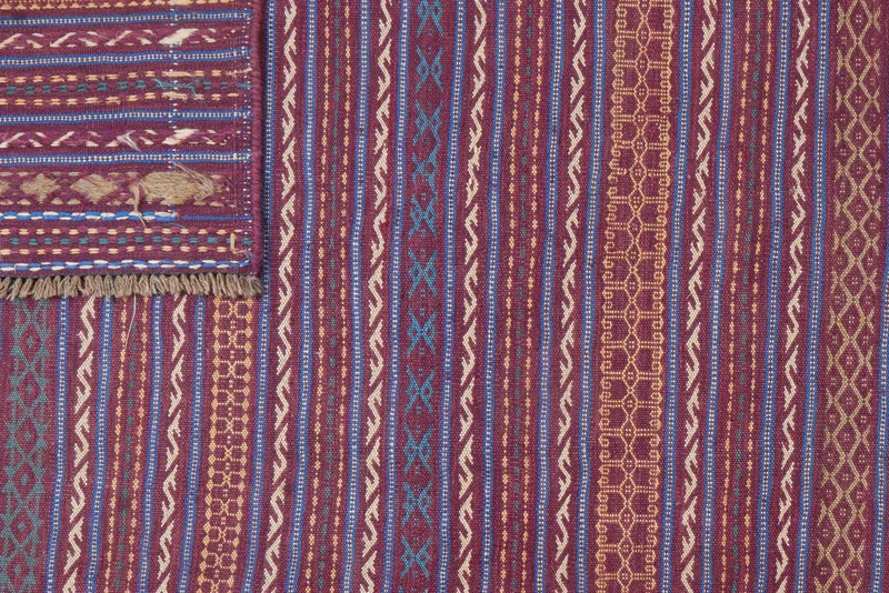 Kelim Kordi · Handgewebt – Violett, 302x203 cm