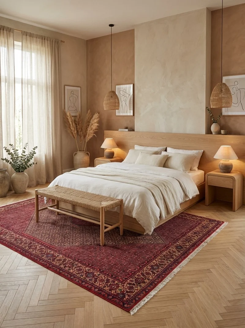 Bidjar · Handgeknüpft – Beige, 337x258 cm