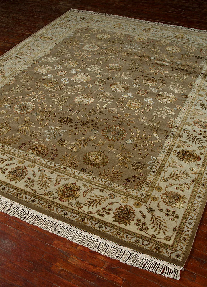 Wollteppich - 270 x 360 cm - beige