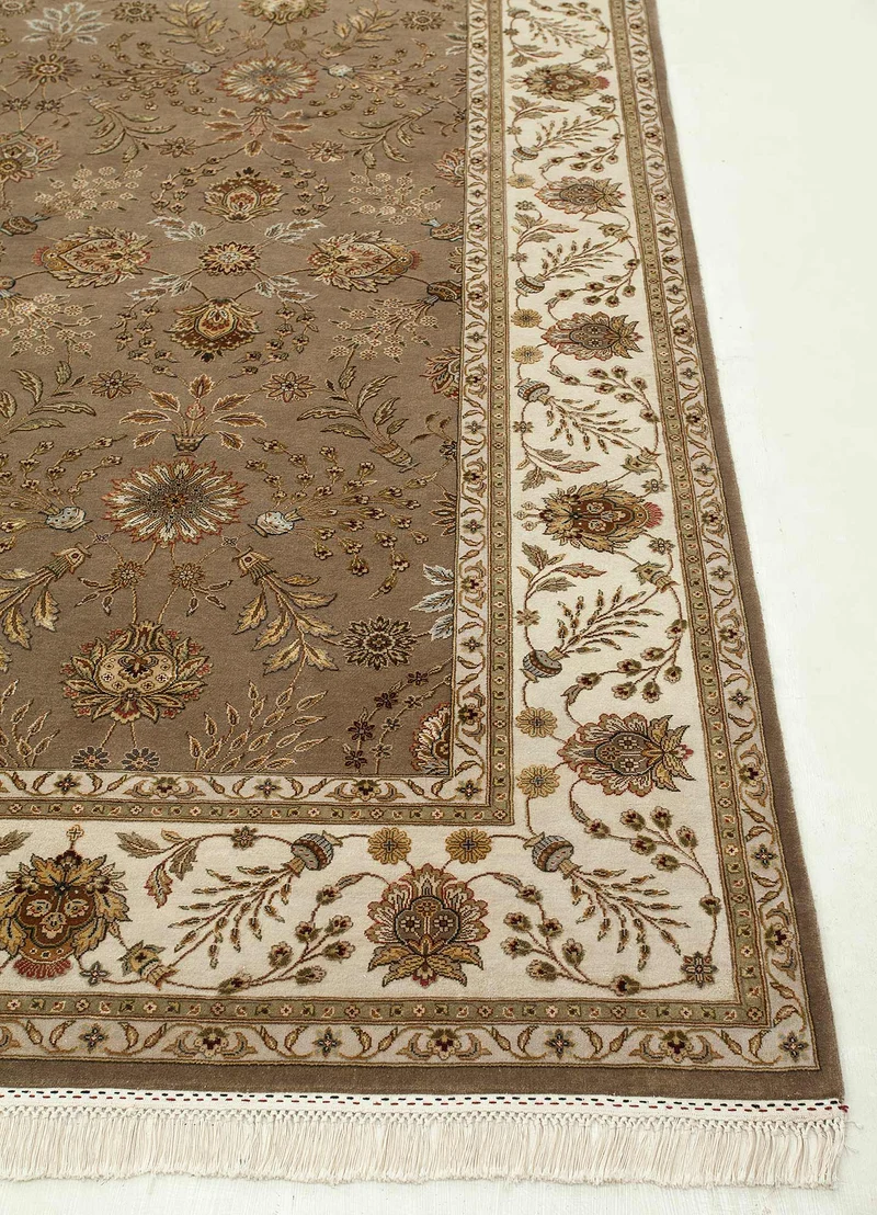 Wollteppich - 270 x 360 cm - beige