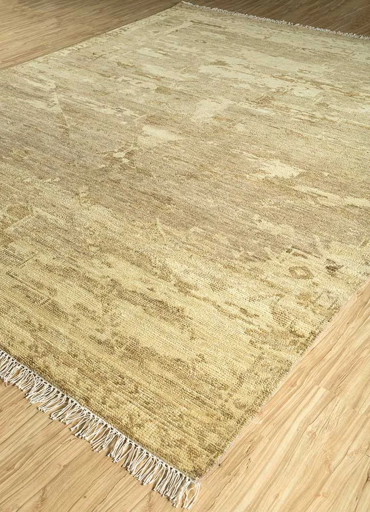 Wollteppich - 240 x 300 cm - gold