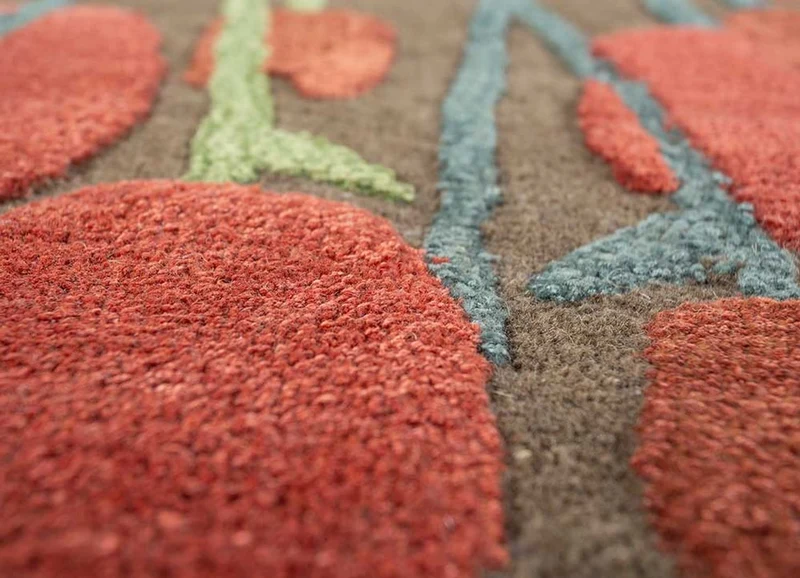 Wollteppich - 180 x 270 cm - beige
