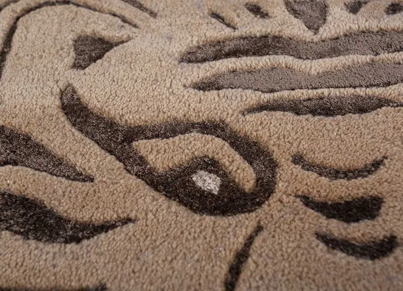 Wollteppich - 180 x 270 cm - beige