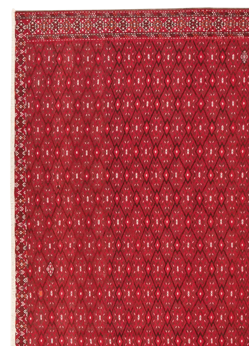 Kelim Turkman · Handgewebt – Rot, 332x233 cm
