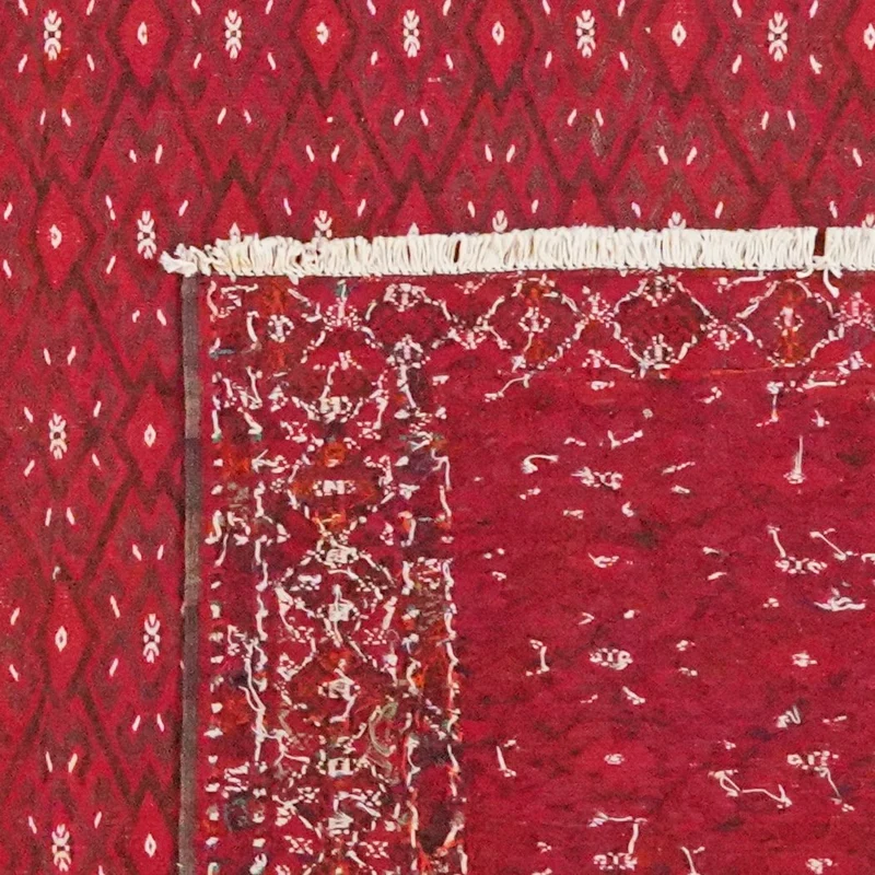 Kelim Turkman · Handgewebt – Rot, 332x233 cm