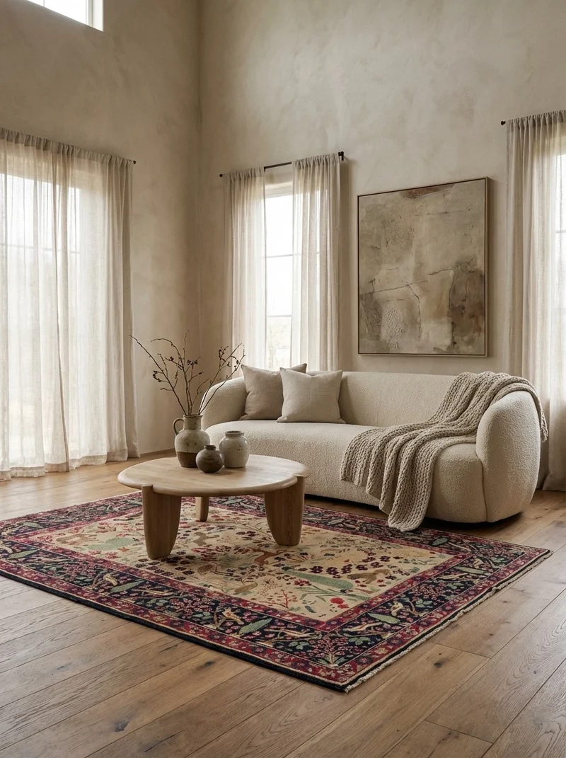 Khoy · Handgeknüpft – Beige, 188x152 cm