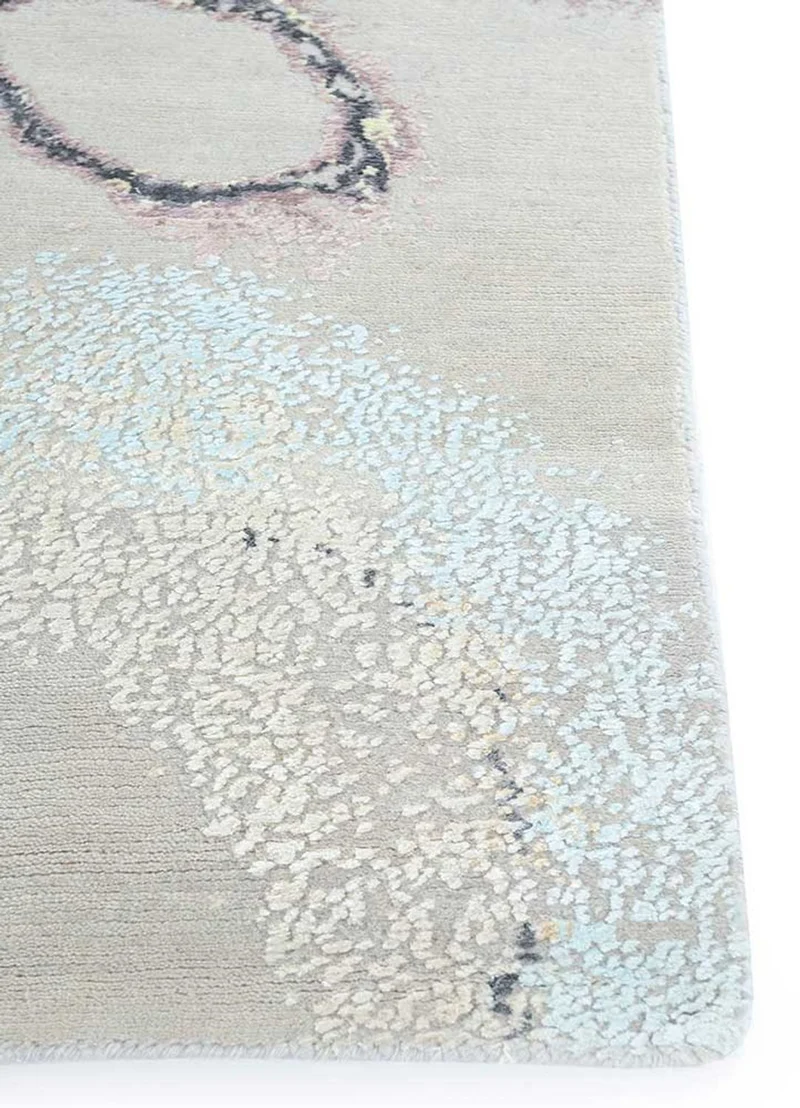Designer Teppich - 360 x 450 cm - silber