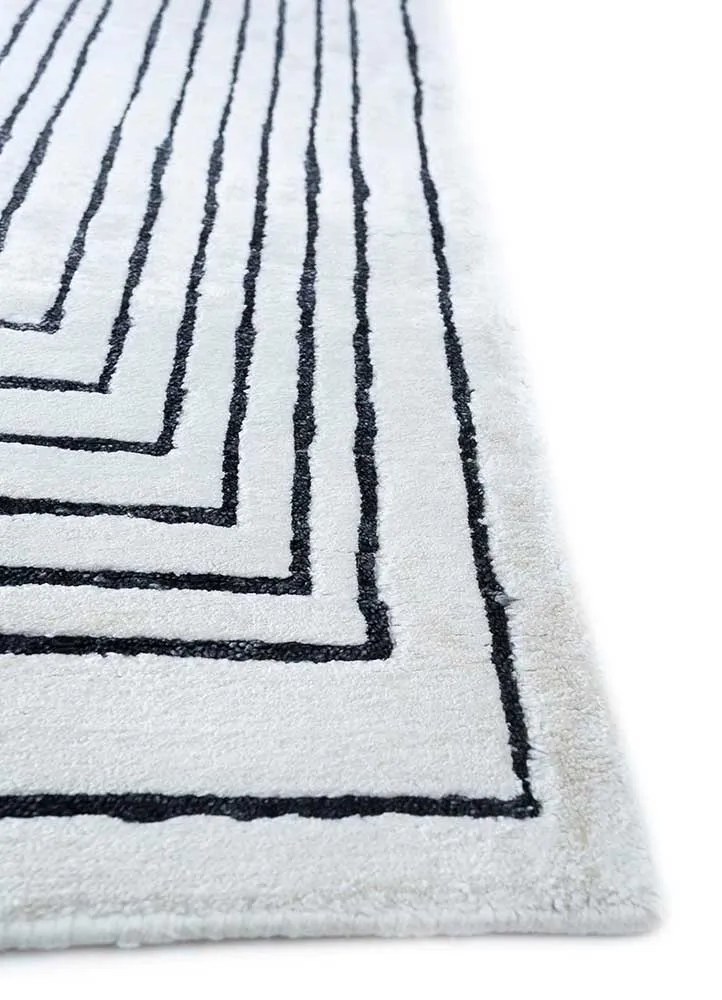 Viskose Teppich - 300 x 420 cm - creme