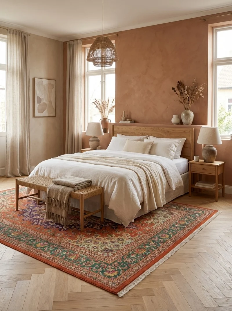 Tabriz Old · Handgeknüpft – Orange, 350x255 cm