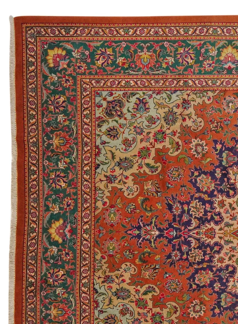 Tabriz Old · Handgeknüpft – Orange, 350x255 cm