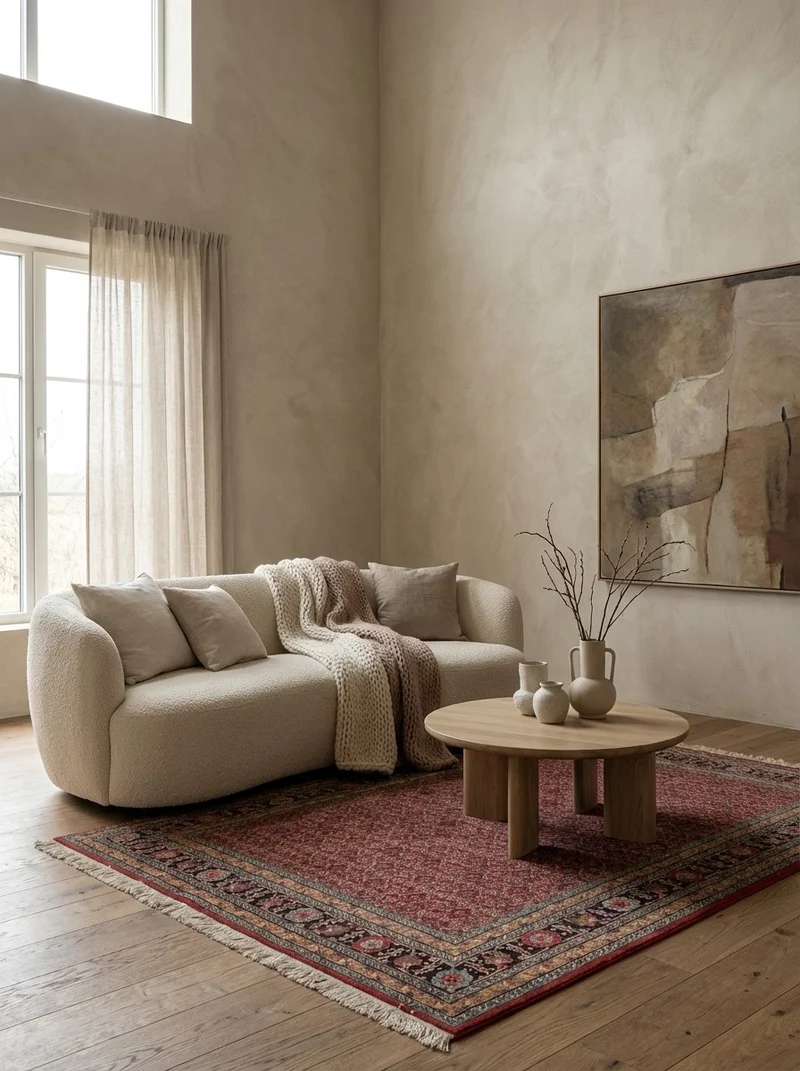 Tabriz Old · Handgeknüpft – Rot, 196x146 cm