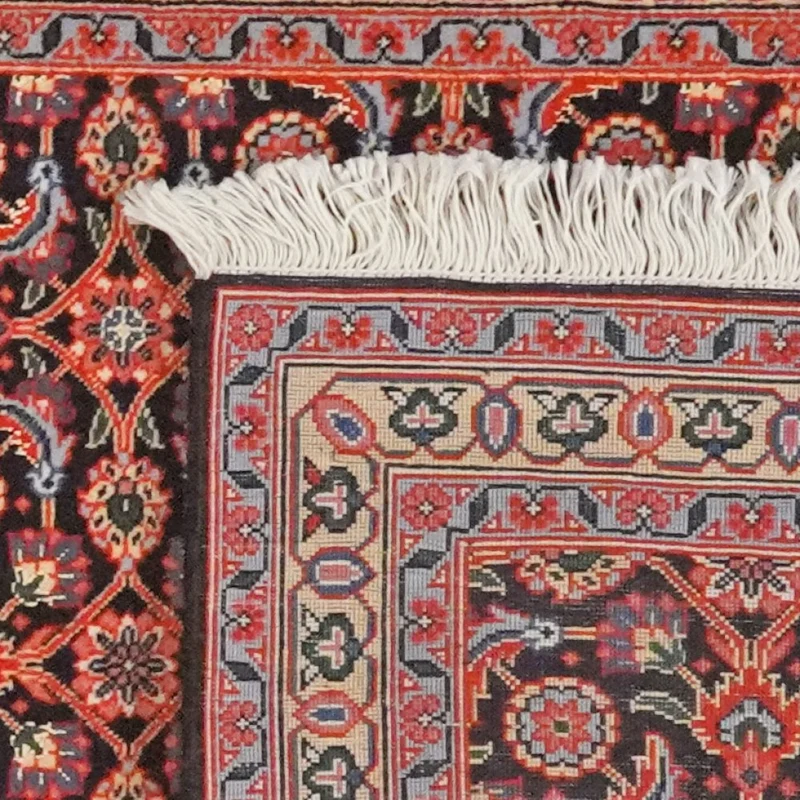 Tabriz 50 Raj · Handgeknüpft – Schwarz, 199x65 cm