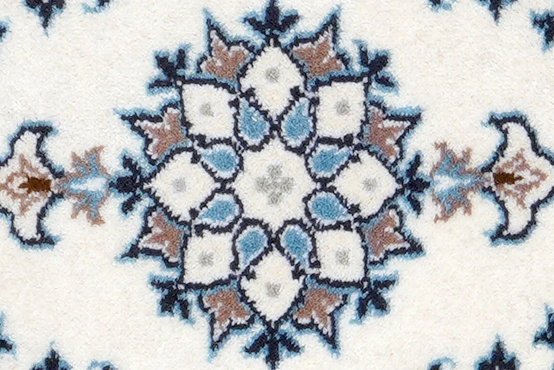 Nain 12La · Handgeknüpft – Beige, 60x40 cm