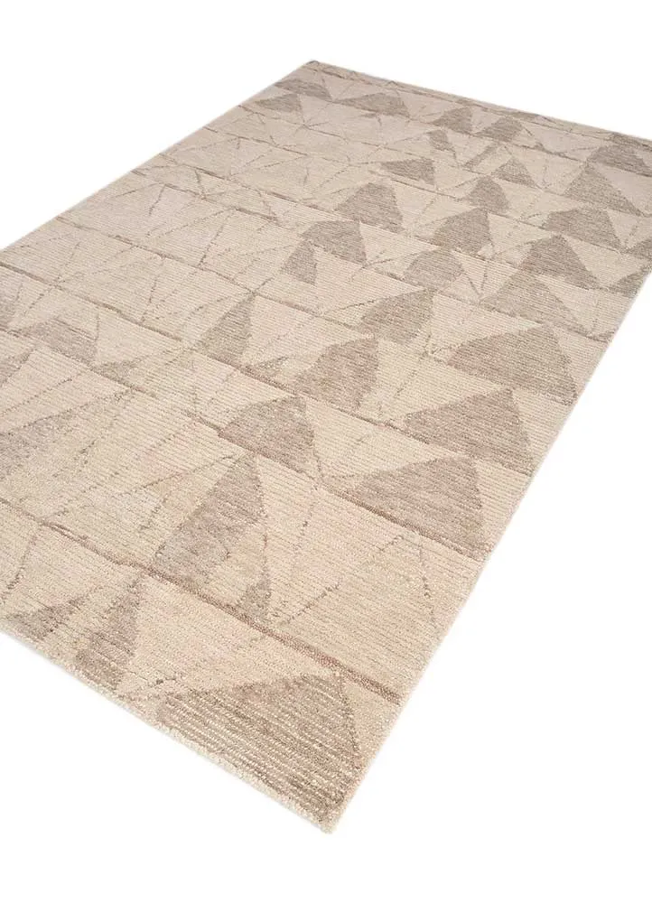 Wollteppich - 150 x 240 cm - creme