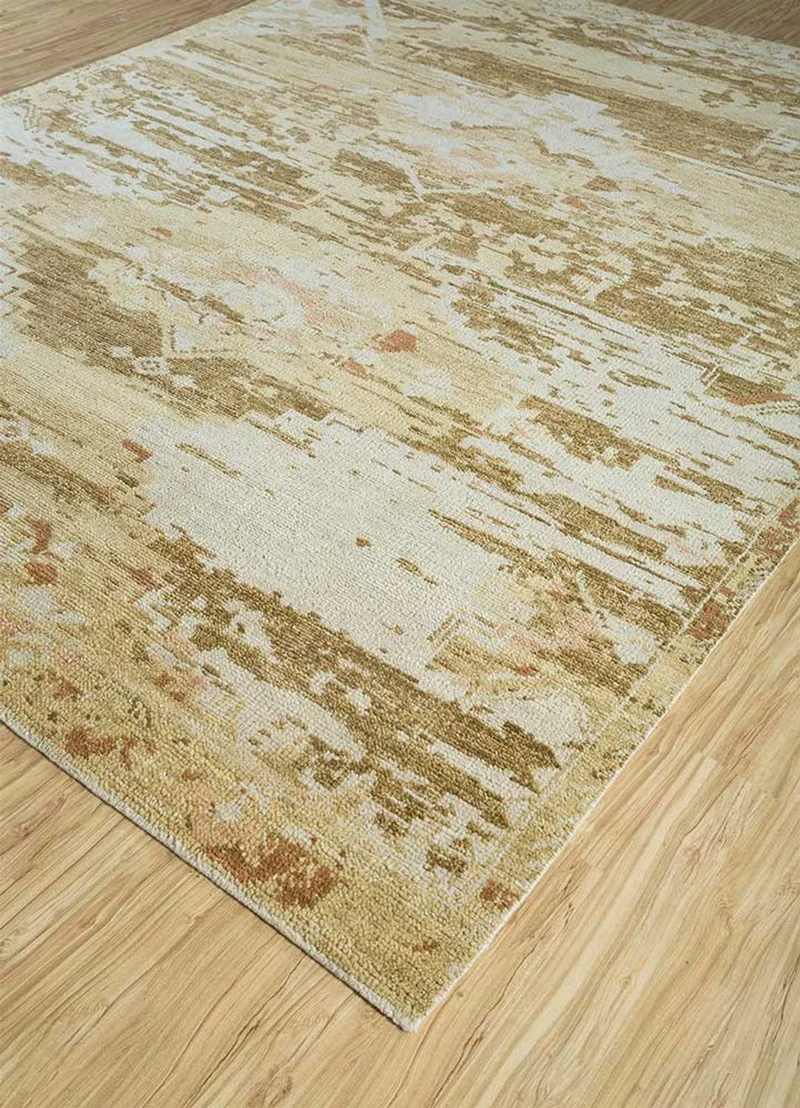 Wollteppich - 240 x 300 cm - dunkelbeige