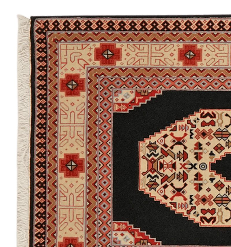 Tabriz 50 Raj · Handgeknüpft – Blau, 202x73 cm