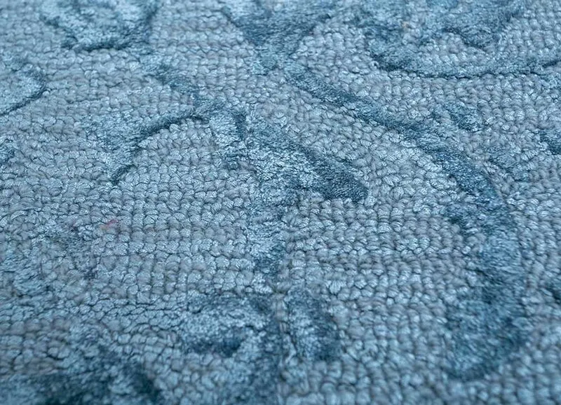 Wollteppich - 180 x 270 cm - blau